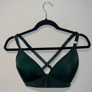 aerie Green Women's Wireless/Convertible StrapsBra, Size 34DD
